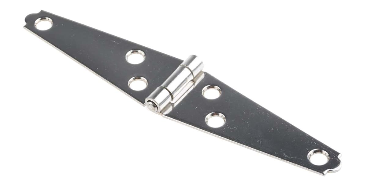RS PRO Stainless Steel Strap Hinge, 145mm x 29mm x 1.5mm