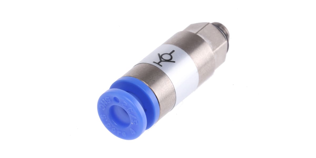 Product image for Pneu straight self sealing valve,M5x4mm