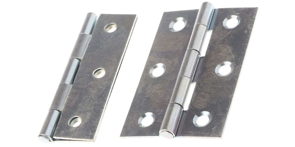 Product image for Zn plated steel butt hinge,75x49x1.4mm