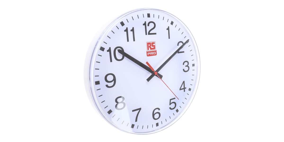 Product image for Silent second hand wall clock,300mm dia