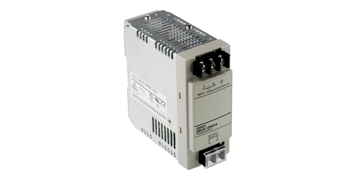 Product image for S8VS DIN rail mount SMPSU,24V 90W