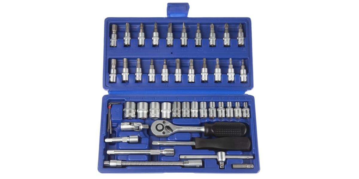 Product image for MTI 568-514 46 Piece Socket Set, 1/4 in Square Drive