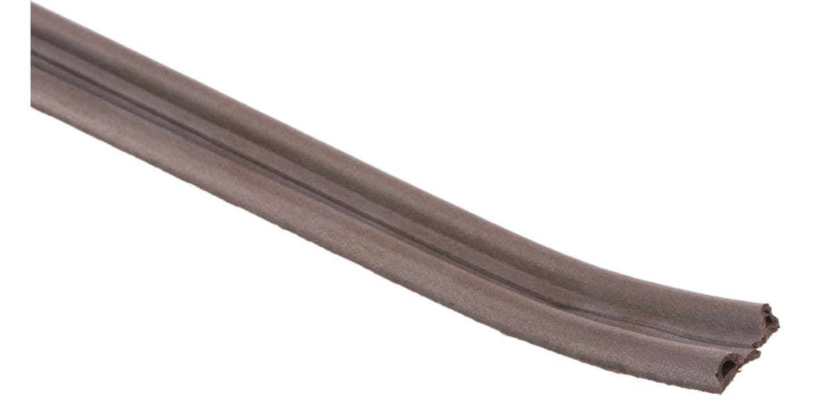 Product image for EPDM P-SECTION BROWN DRAUGHT PROOF STRIP