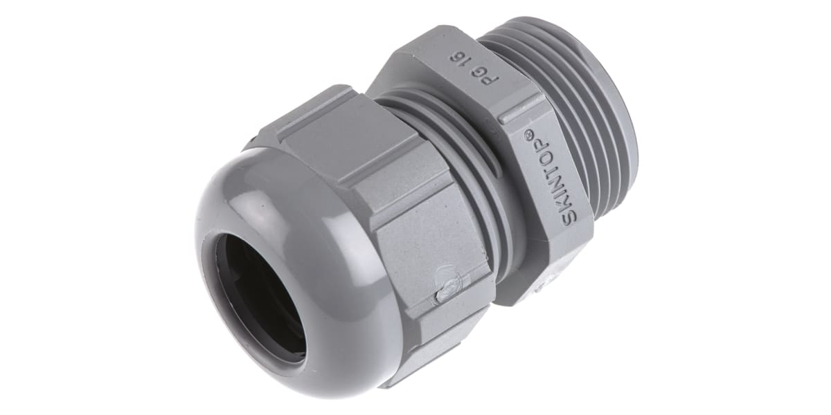 Product image for Cable gland, polyamide, grey, PG16, IP68