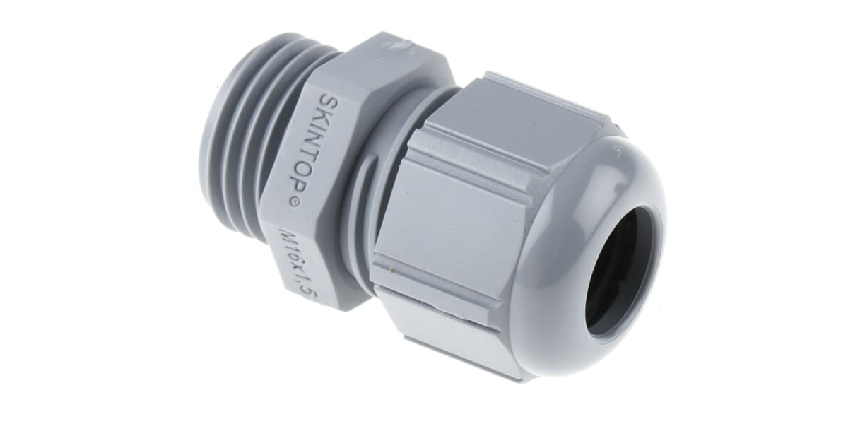 Product image for Cable gland, nylon, grey, M16x1.5, IP68