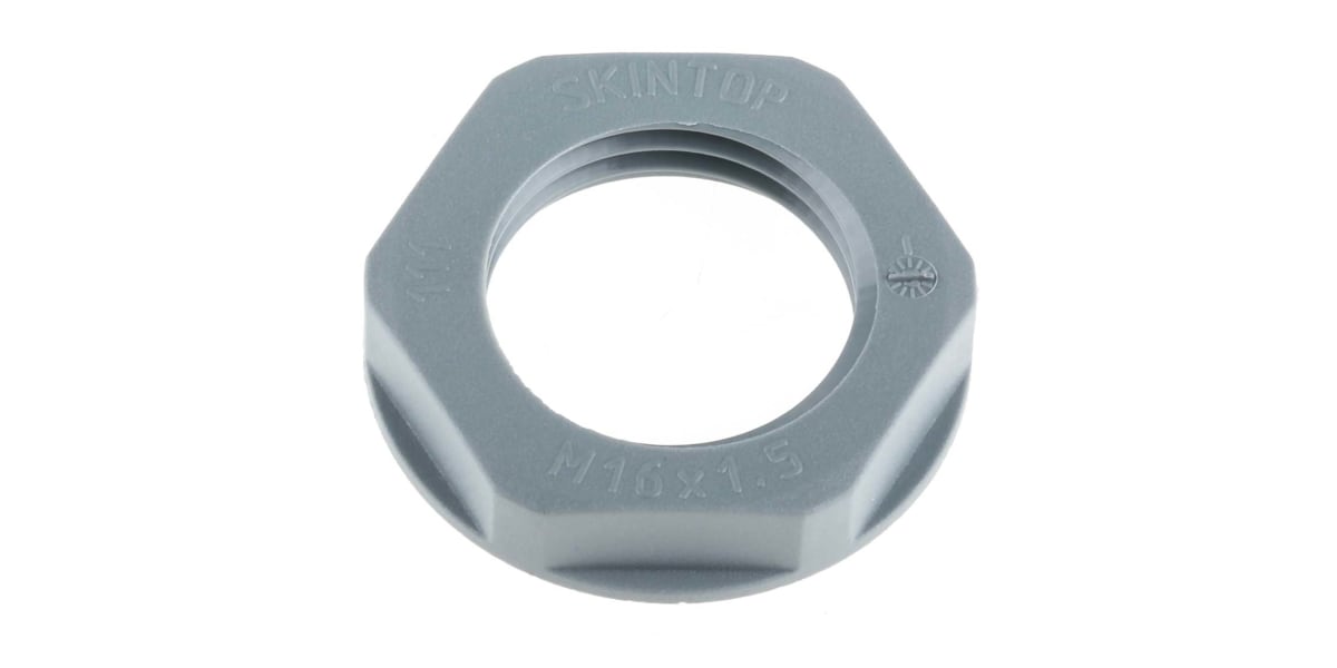 Product image for Locknut, nylon, grey, M16, IP68