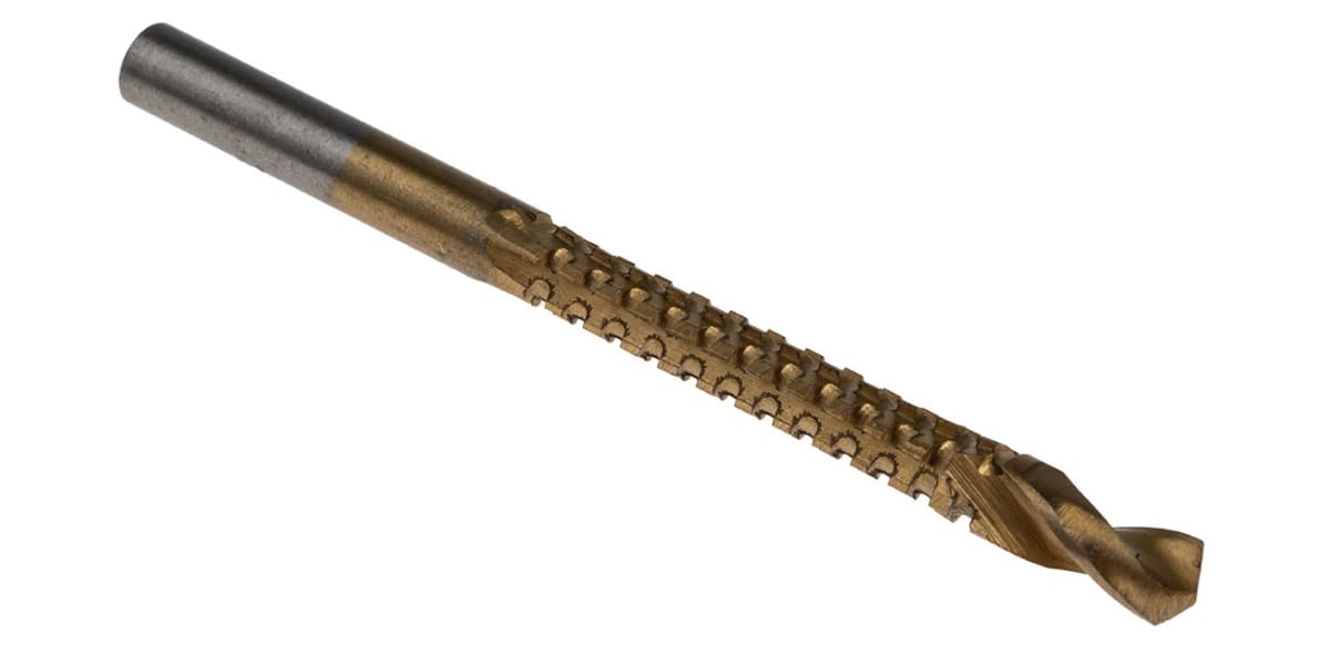 Product image for Tin coated saw drill w/90deg edge,6mmdia