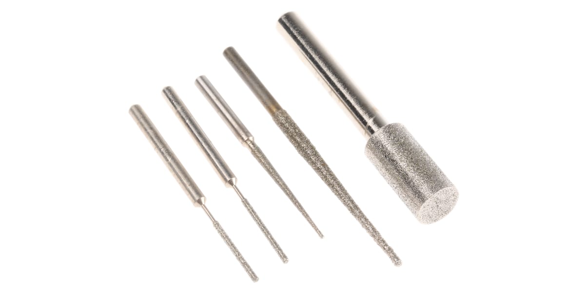 Product image for 5 piece diamond grinding pin set