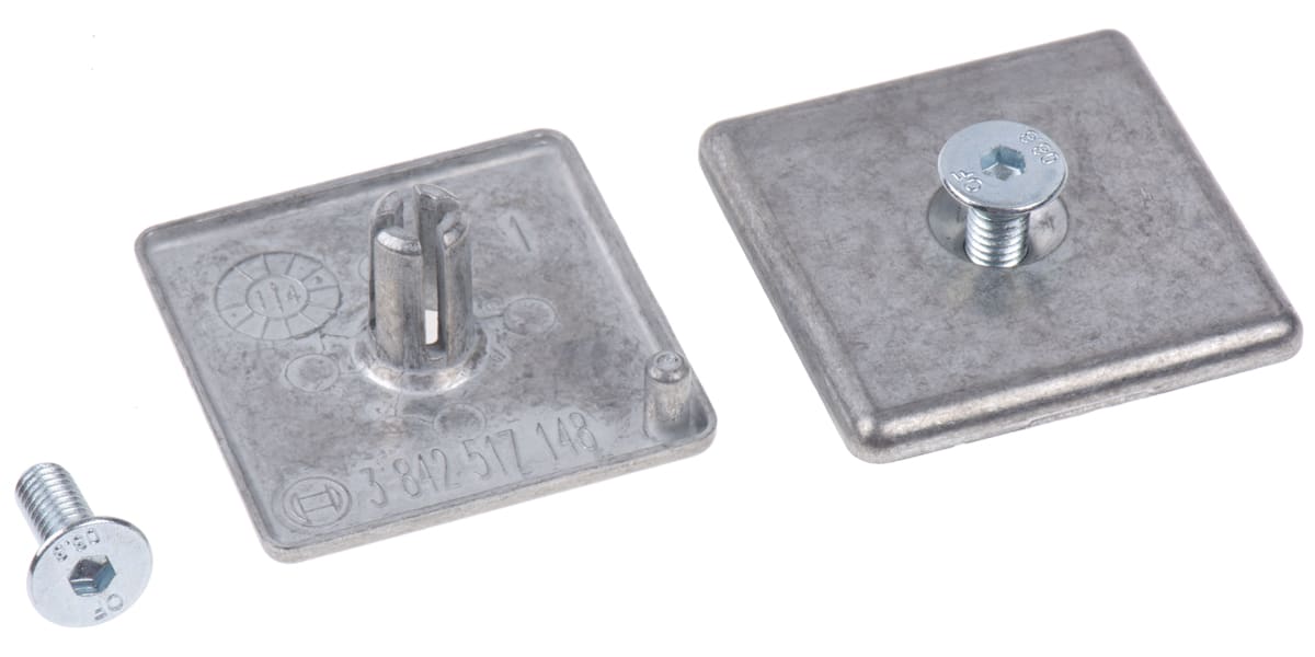 Product image for ZINC DIECAST END CAP,45X45X4MM