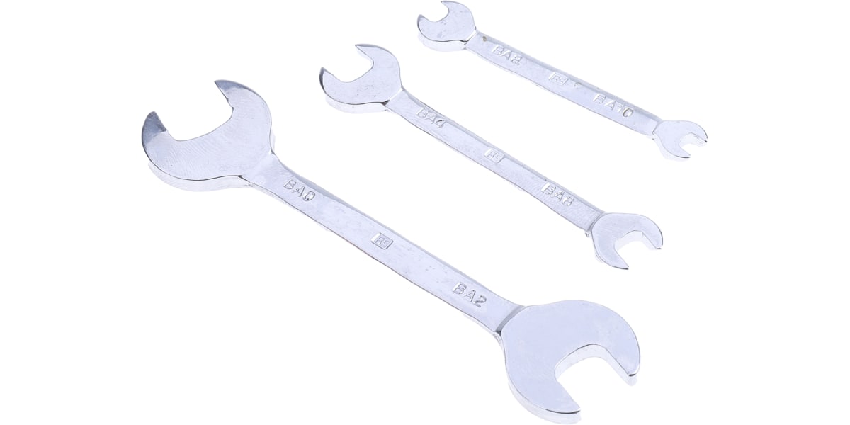 Product image for 3pcs imperial BA open end spanner set