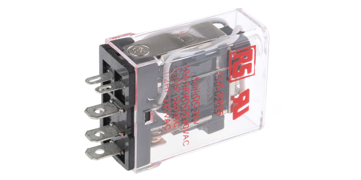 Product image for LED Indicating relay, 15A SPDT 24Vdc