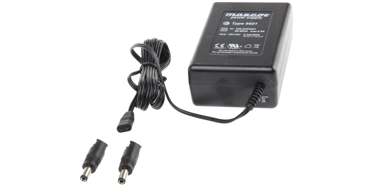 Product image for 2 PIN MASCOT SMPSU ADAPTOR,16VDC 40W
