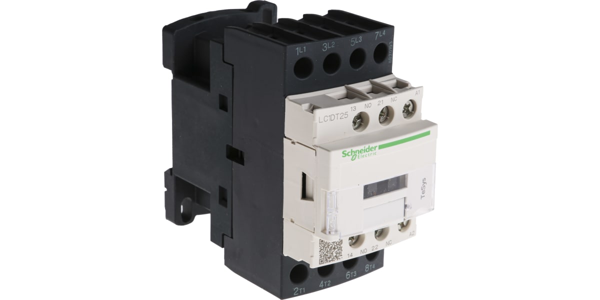 Product image for 4 pole NO coil contactor,25A 230Vac coil