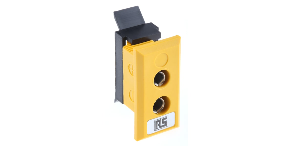 Product image for Type K Yellow panel mount socket