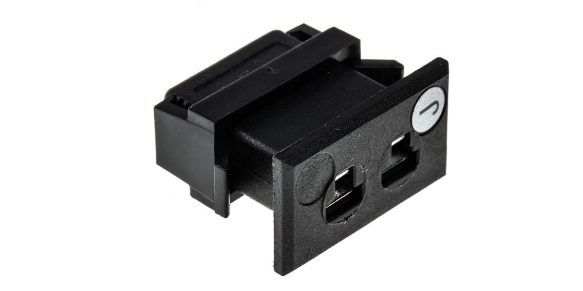 Product image for Type J Black miniature panel socket