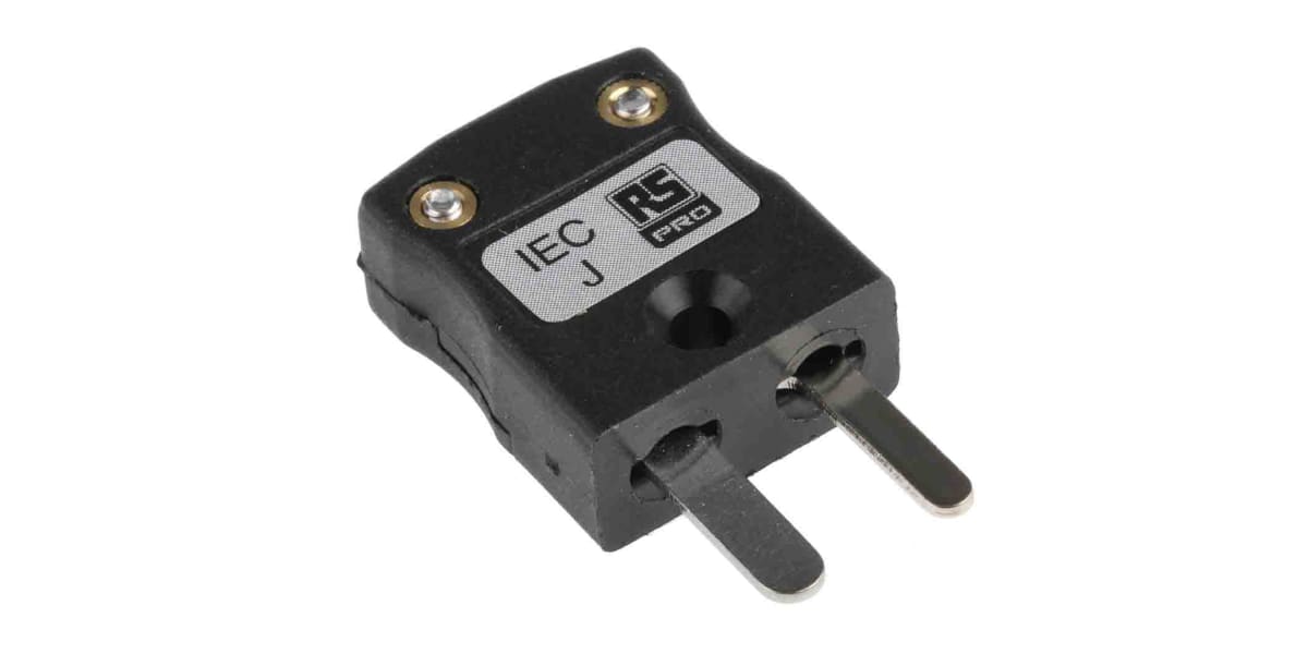 Product image for Type J Black miniature plug 4mm cable