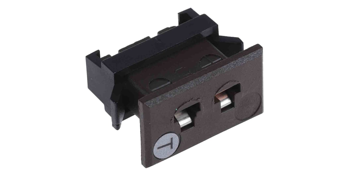 Product image for Type T Brown miniature panel socket