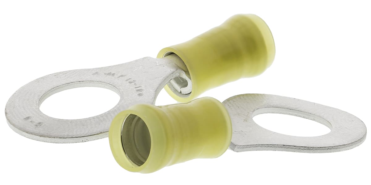 Product image for Ring terminal,PIDG,yellow,AWG 12-10, M10