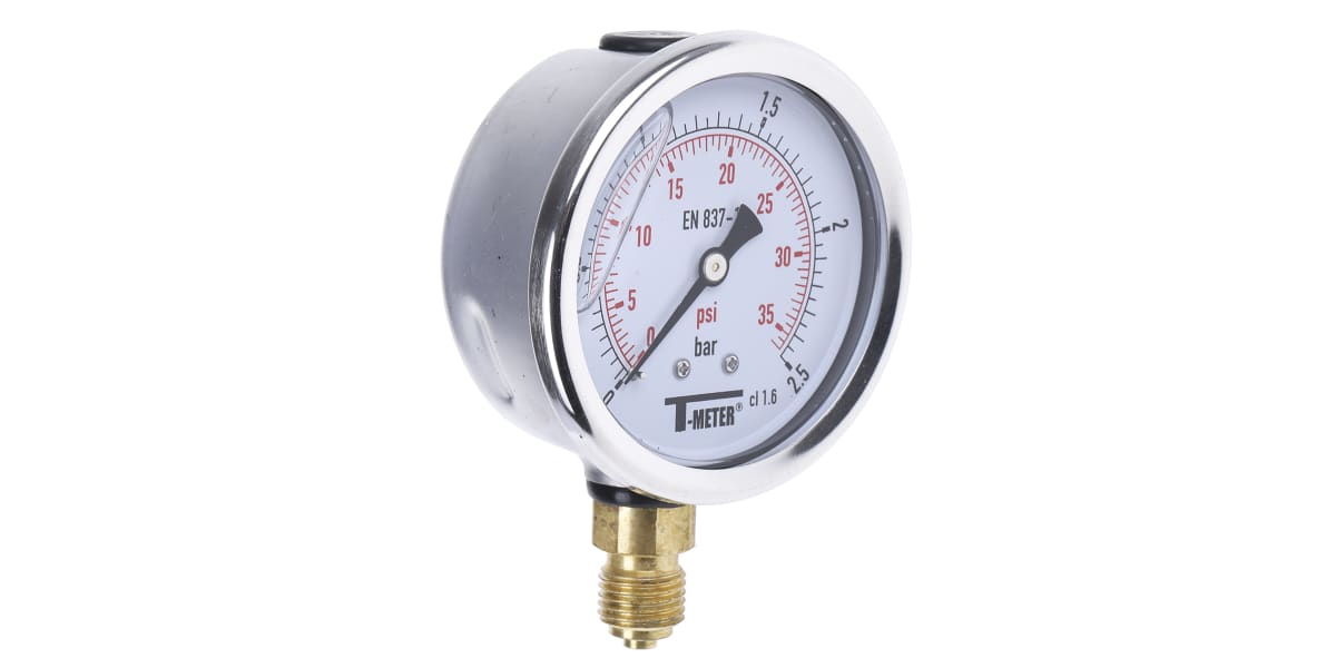 Product image for 63MM PRESSURE GAUGE 0 - 2.5BAR