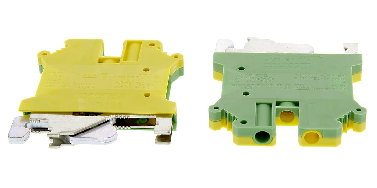 Product image for DIN rail contact earth terminal,4sq.mm