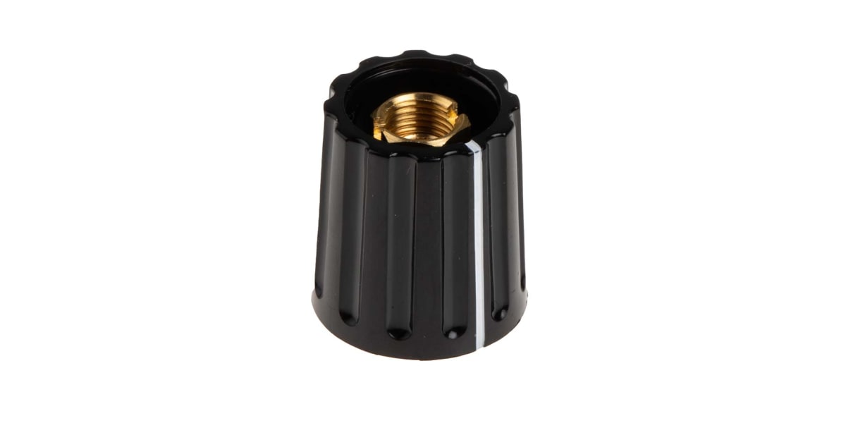 Product image for Lined 6.4mm shaft collet knob,14.5mm dia