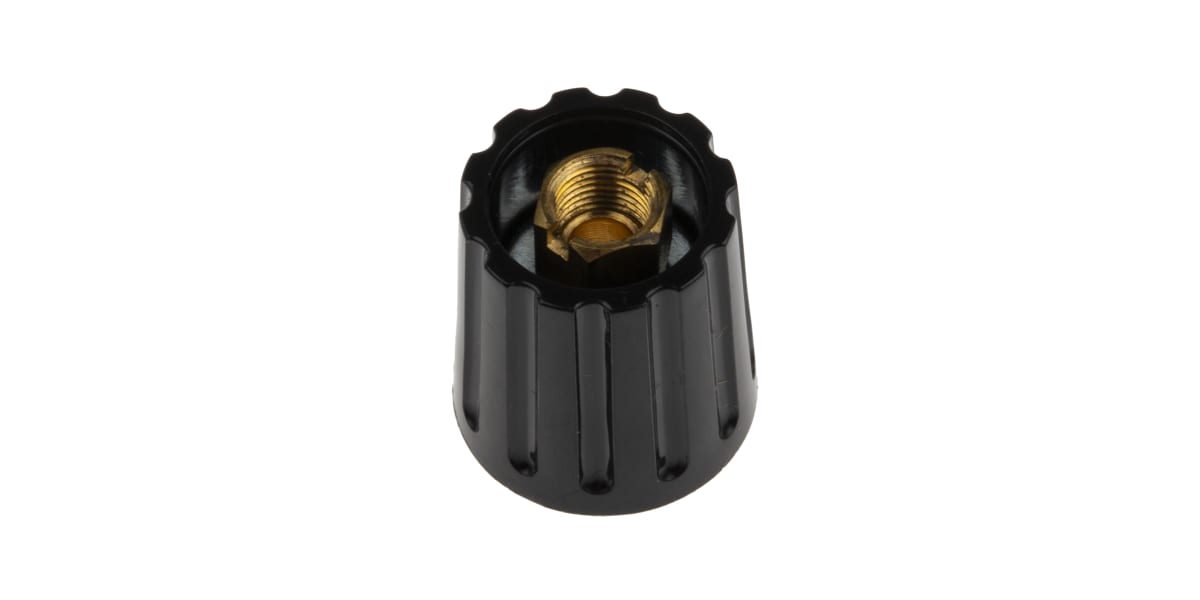 Product image for Plain 6mm shaft collet knob,14.5mm dia