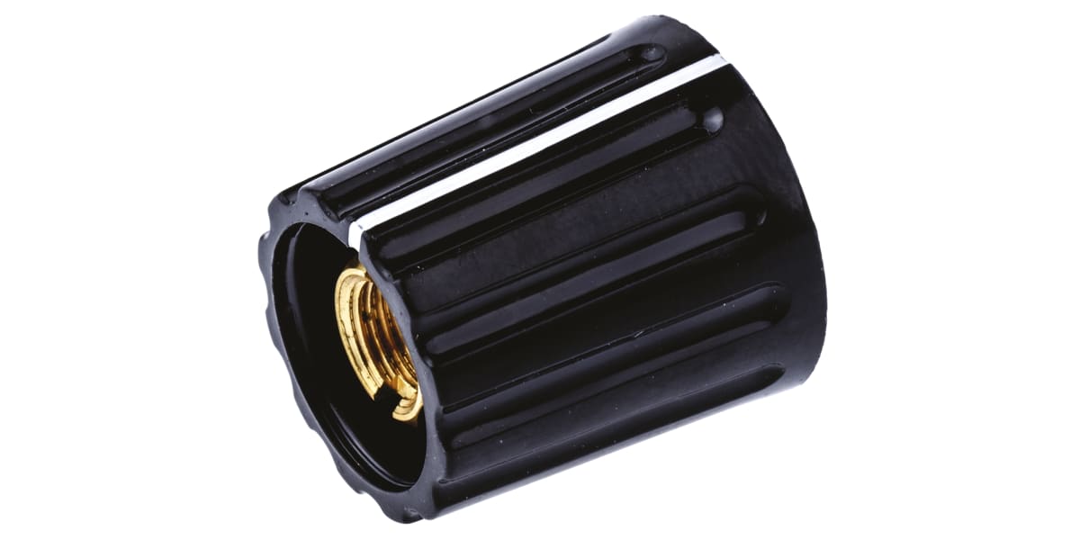Product image for Lined 6mm shaft collet knob,14.5mm dia