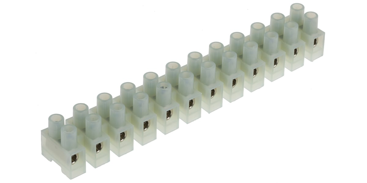 RS PRO 12-Way Non-Fused Terminal Block, 50A, Screw Down Terminals, 10 mm² -  RS Components Vietnam