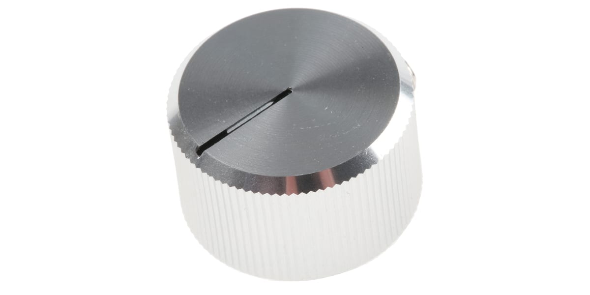 Product image for Silver polished finish Al knob,20mm dia