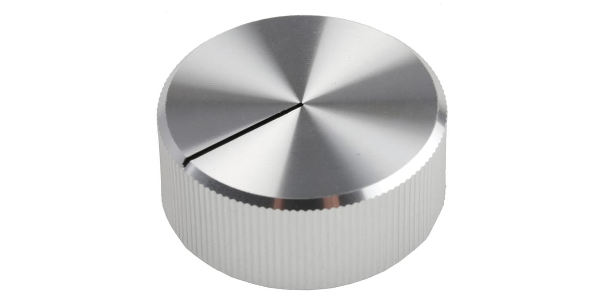 Product image for Silver polished finish Al knob,30mm dia