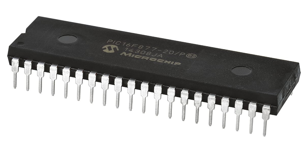 Product image for Microcontroller,PIC16F877-20/P 20MHz