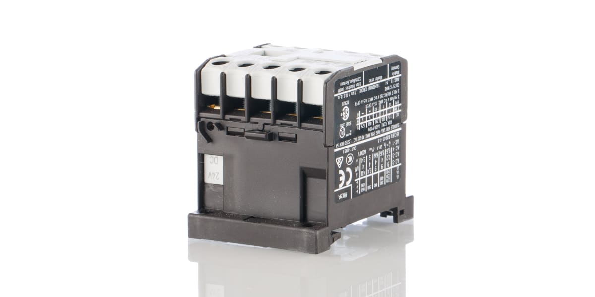 Product image for CONTACTOR 24VDC 4KW 1NO 3 POLE