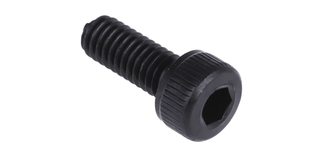 Product image for Blk steel socket head cap screw,M4x10mm