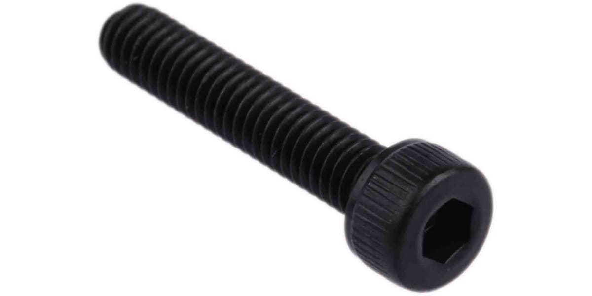 Product image for Blk steel socket head cap screw,M4x20mm