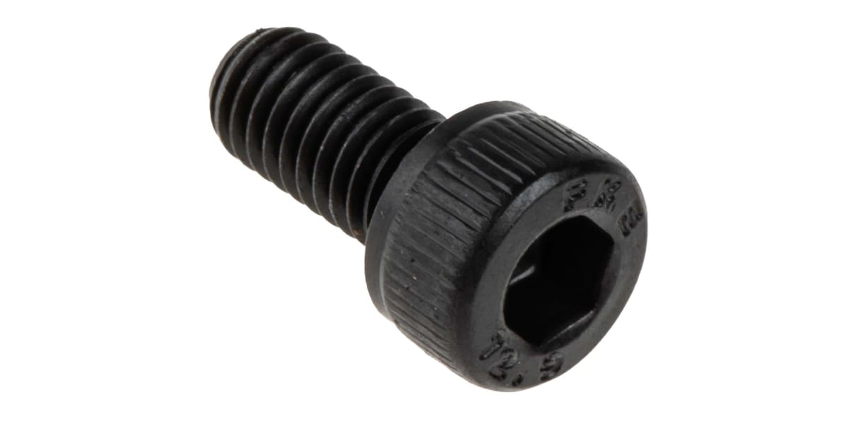 Product image for Blk steel socket head cap screw,M5x10mm