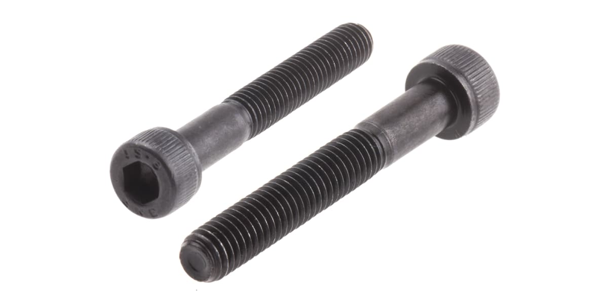 Product image for Blk steel socket head cap screw,M5x35mm