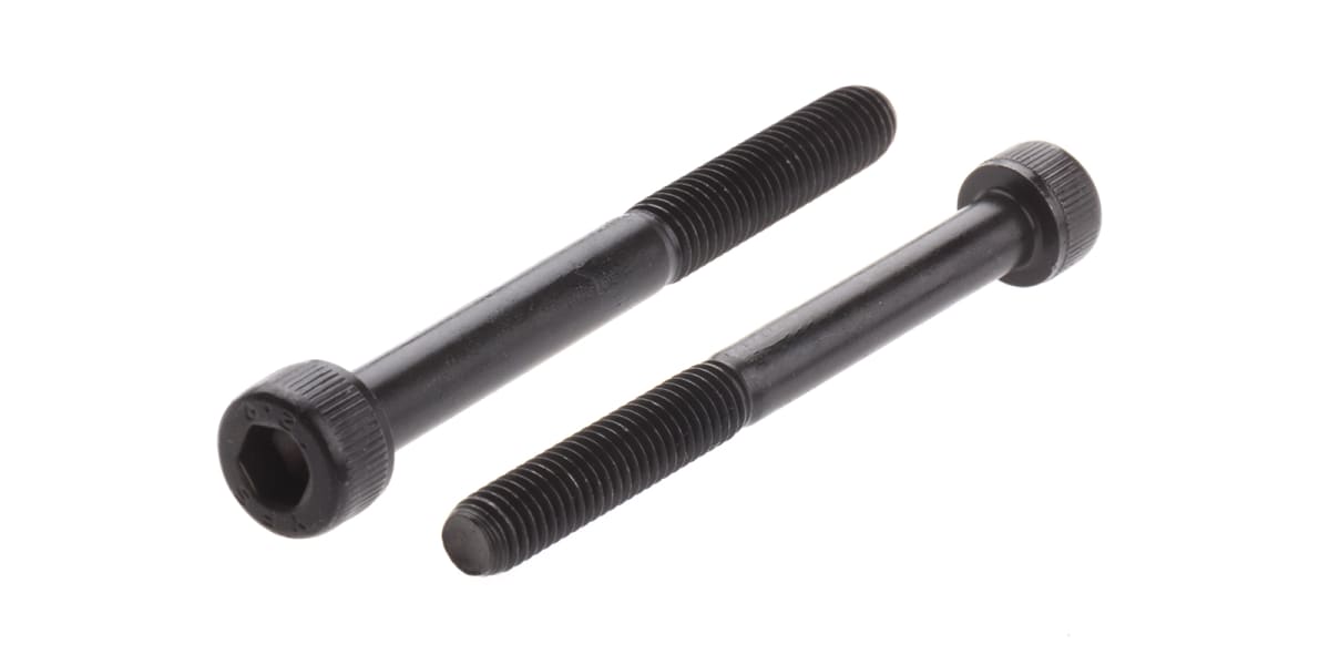 Product image for Blk steel socket head cap screw,M5x50mm