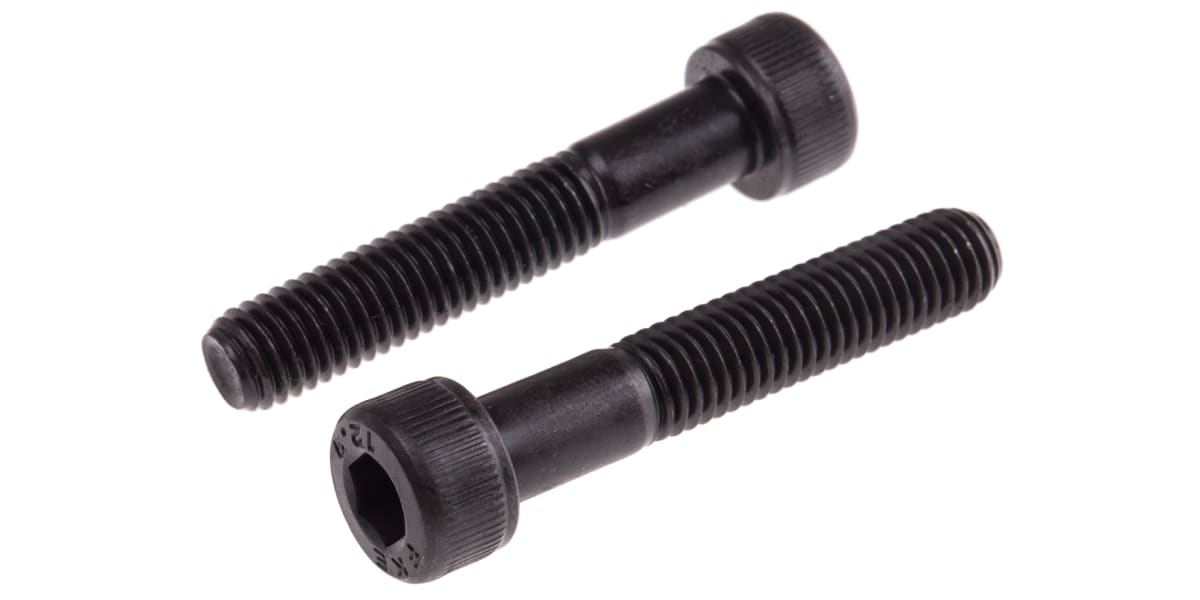 Product image for Blk steel socket head cap screw,M8x45mm