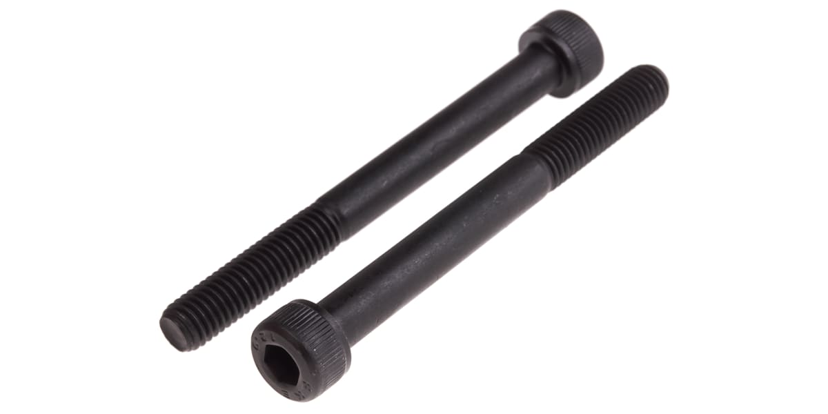 Product image for Blk steel socket head cap screw,M8x80mm