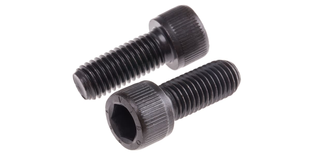 Product image for Blk steel socket head cap screw,M12x30mm