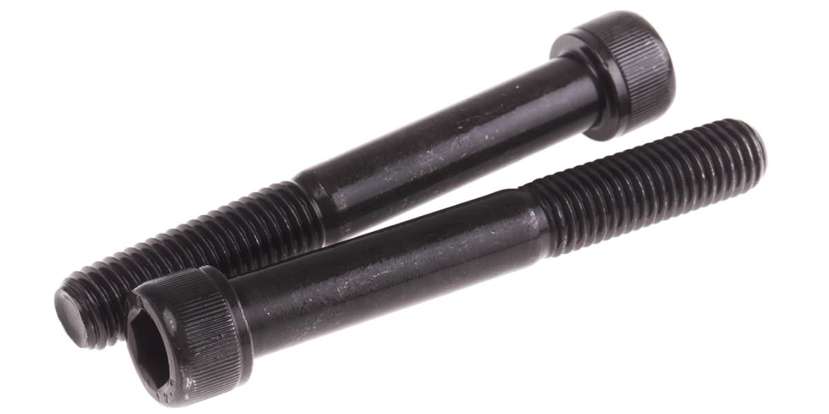 Product image for Blk steel socket head cap screw,M12x90mm