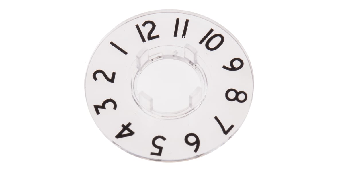 Product image for Figure dial for knob,15mm 1-12 at 30deg