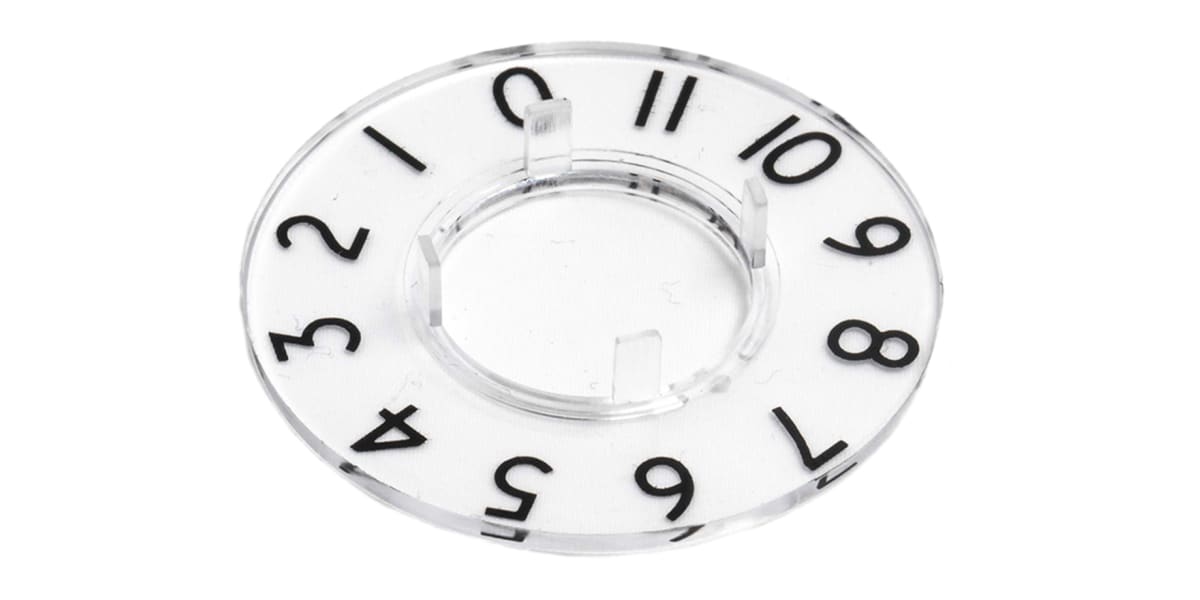 Product image for Figure dial for knob,21mm 0-11 at 30deg