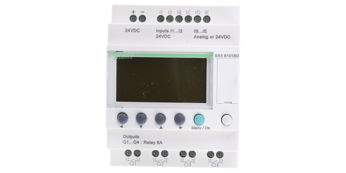 Product image for Extendable modular PLC,SR3B101BD 10 i/o