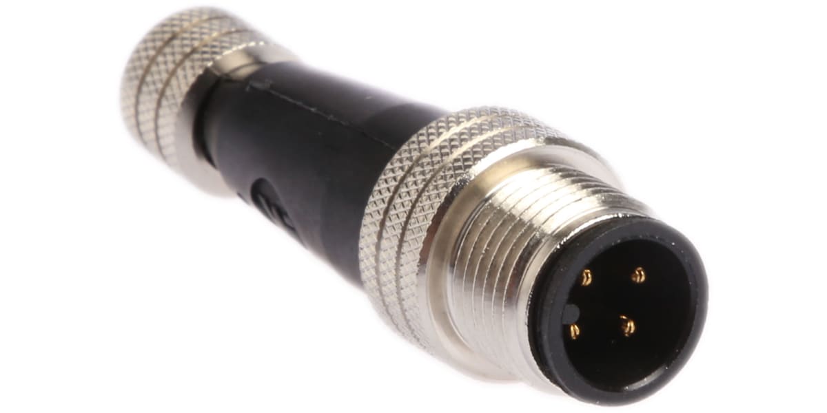 Product image for 4 POLE M8-FEMALE TO M12-MALE ADAPTOR