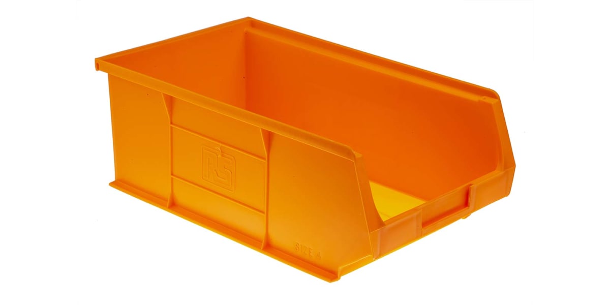 Product image for Orange std storage bin,205x350x130mm
