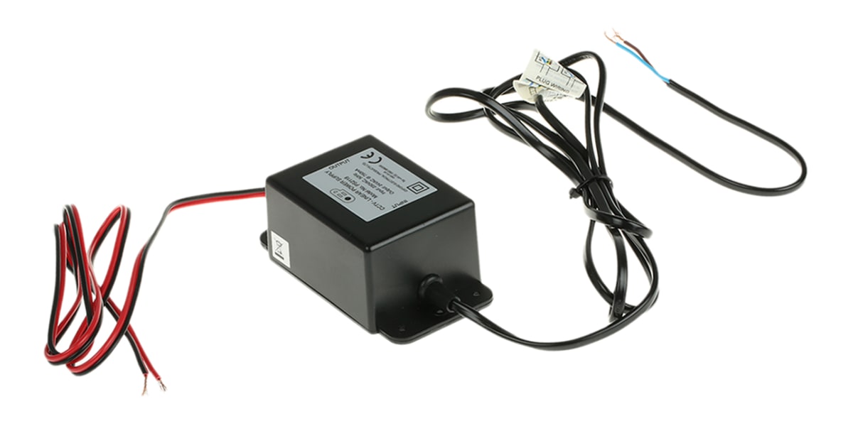 Product image for BLACK ABS CCTV POWER SUPPLY,24VAC 0.75A