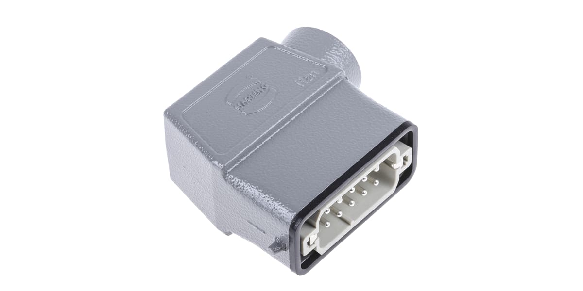 Product image for 10way+E side entry cable hood metal plug