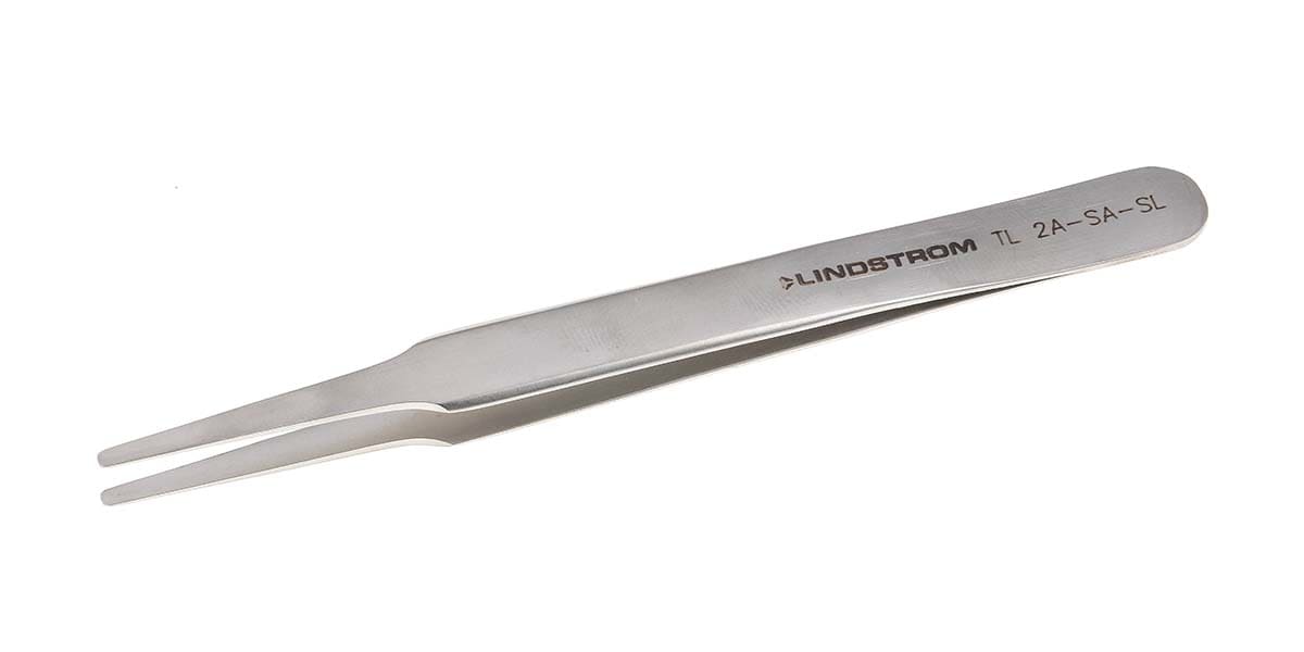 Product image for Bahco 120, Stainless Steel, Rounded, ESD Tweezers