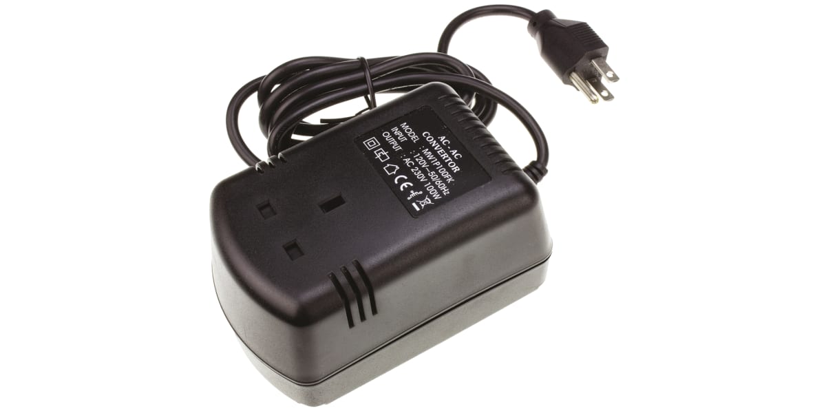 Product image for USA-UK VOLTAGE PLUG IN CONVERTER,100W